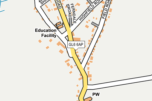 GL6 6AP map - OS OpenMap – Local (Ordnance Survey)