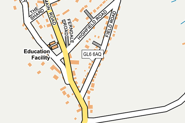 GL6 6AQ map - OS OpenMap – Local (Ordnance Survey)