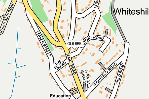 GL6 6BB map - OS OpenMap – Local (Ordnance Survey)