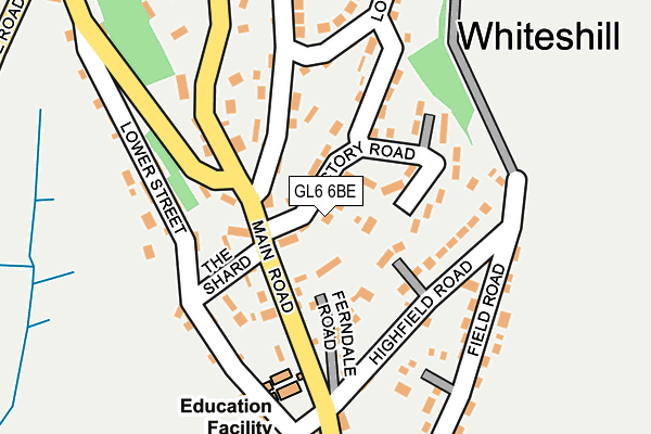 GL6 6BE map - OS OpenMap – Local (Ordnance Survey)