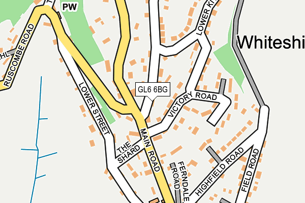 GL6 6BG map - OS OpenMap – Local (Ordnance Survey)