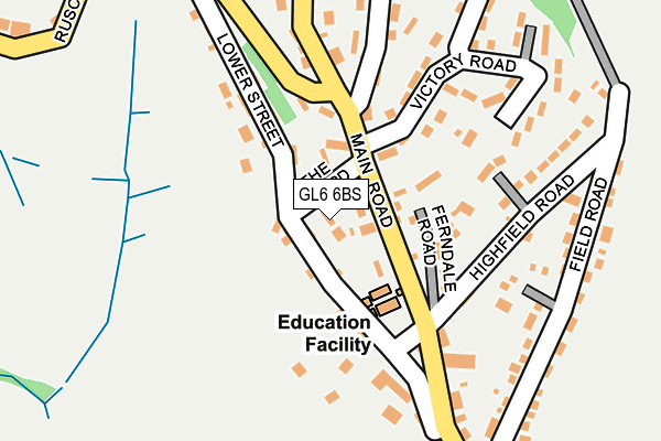 GL6 6BS map - OS OpenMap – Local (Ordnance Survey)