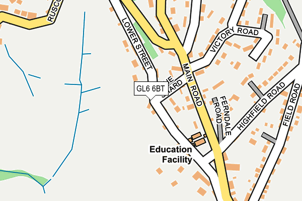GL6 6BT map - OS OpenMap – Local (Ordnance Survey)