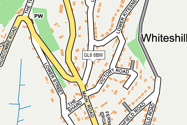 GL6 6BW map - OS OpenMap – Local (Ordnance Survey)