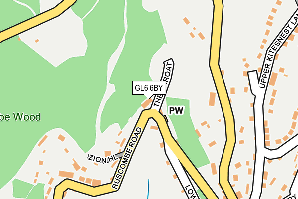 GL6 6BY map - OS OpenMap – Local (Ordnance Survey)