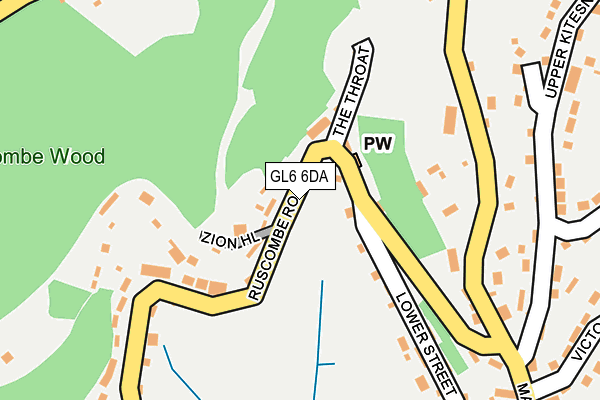 GL6 6DA map - OS OpenMap – Local (Ordnance Survey)