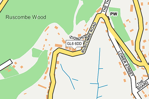 GL6 6DD map - OS OpenMap – Local (Ordnance Survey)