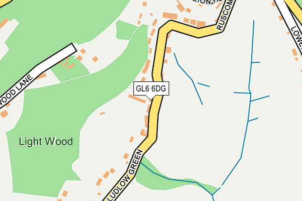 GL6 6DG map - OS OpenMap – Local (Ordnance Survey)