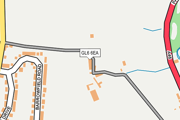 GL6 6EA map - OS OpenMap – Local (Ordnance Survey)