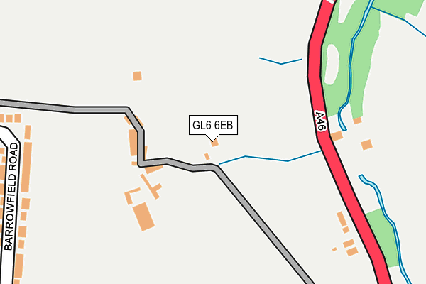 GL6 6EB map - OS OpenMap – Local (Ordnance Survey)