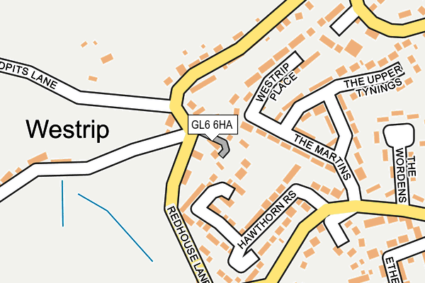 GL6 6HA map - OS OpenMap – Local (Ordnance Survey)