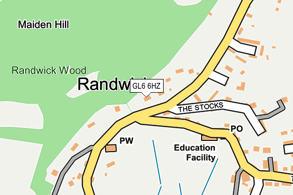 GL6 6HZ map - OS OpenMap – Local (Ordnance Survey)