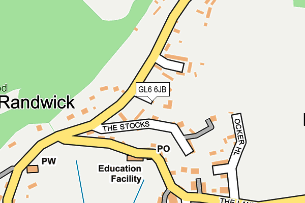 GL6 6JB map - OS OpenMap – Local (Ordnance Survey)