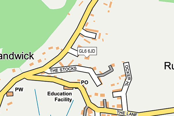 GL6 6JD map - OS OpenMap – Local (Ordnance Survey)