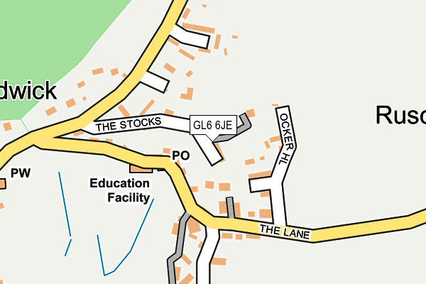 GL6 6JE map - OS OpenMap – Local (Ordnance Survey)