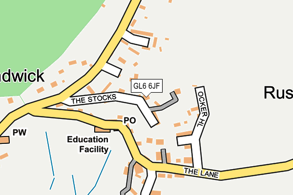 GL6 6JF map - OS OpenMap – Local (Ordnance Survey)