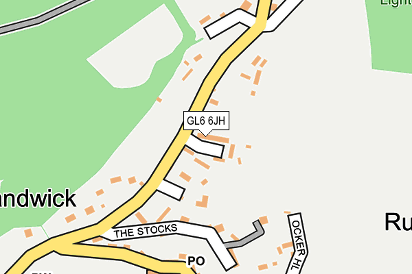GL6 6JH map - OS OpenMap – Local (Ordnance Survey)