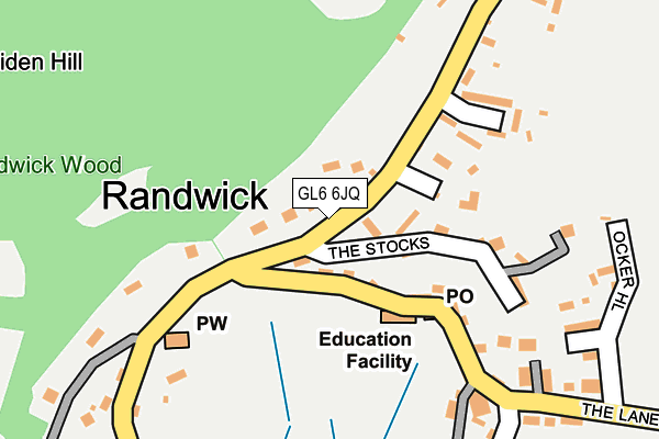 GL6 6JQ map - OS OpenMap – Local (Ordnance Survey)