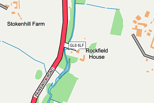 GL6 6LF map - OS OpenMap – Local (Ordnance Survey)