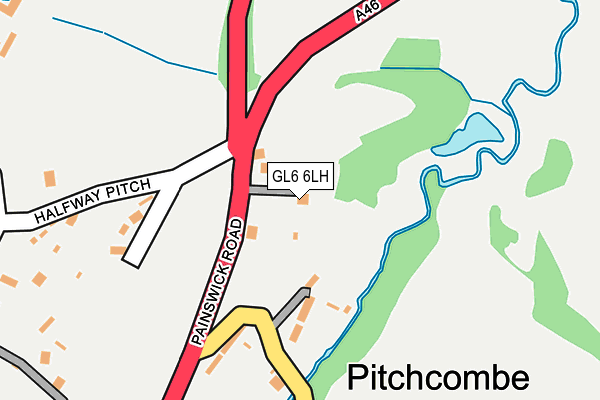 GL6 6LH map - OS OpenMap – Local (Ordnance Survey)