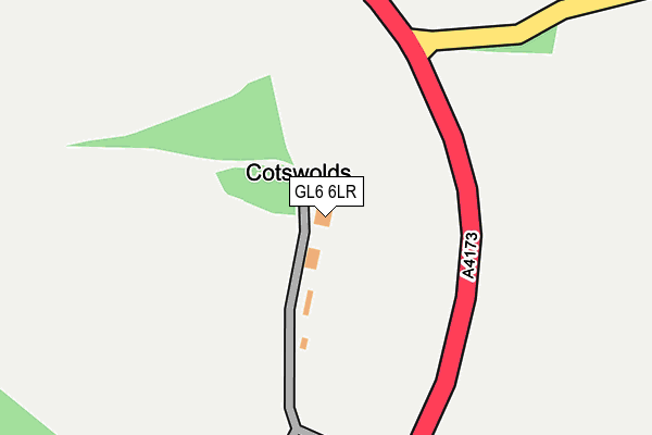 GL6 6LR map - OS OpenMap – Local (Ordnance Survey)