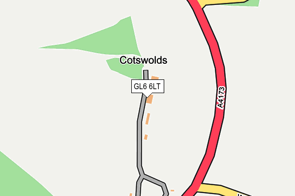 GL6 6LT map - OS OpenMap – Local (Ordnance Survey)