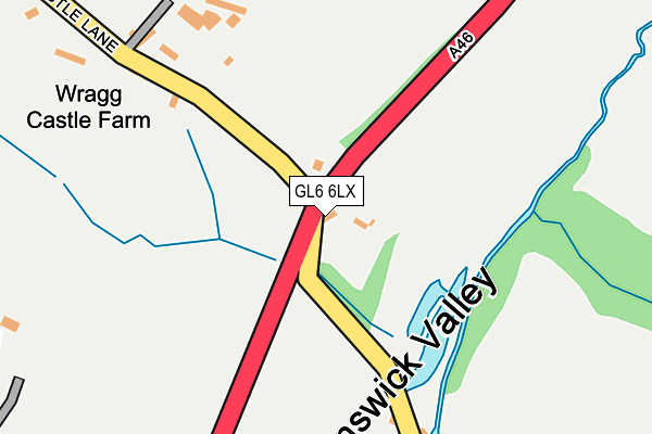 GL6 6LX map - OS OpenMap – Local (Ordnance Survey)