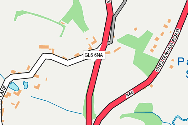 GL6 6NA map - OS OpenMap – Local (Ordnance Survey)