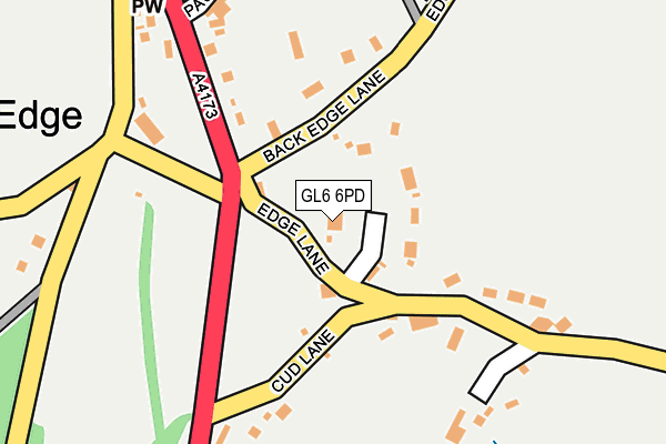 GL6 6PD map - OS OpenMap – Local (Ordnance Survey)