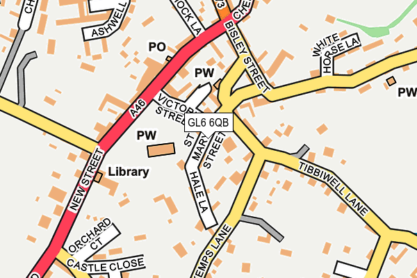 GL6 6QB map - OS OpenMap – Local (Ordnance Survey)