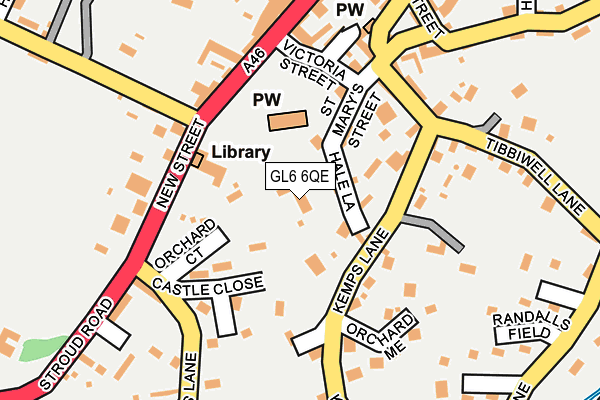 GL6 6QE map - OS OpenMap – Local (Ordnance Survey)