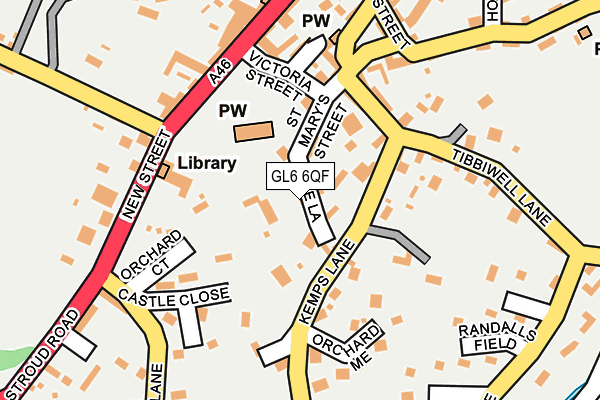 GL6 6QF map - OS OpenMap – Local (Ordnance Survey)