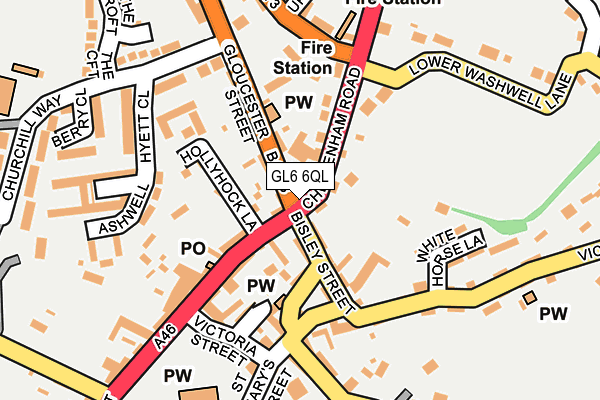 GL6 6QL map - OS OpenMap – Local (Ordnance Survey)