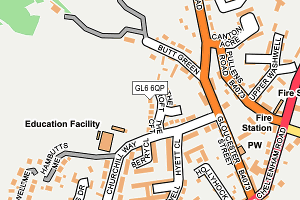 GL6 6QP map - OS OpenMap – Local (Ordnance Survey)