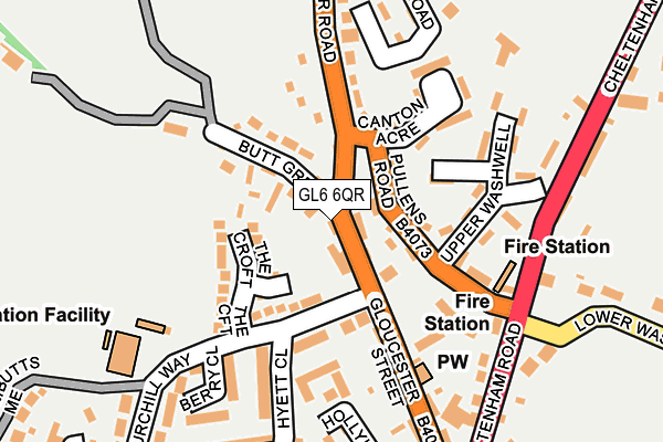 GL6 6QR map - OS OpenMap – Local (Ordnance Survey)