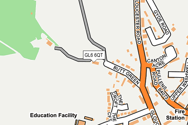 GL6 6QT map - OS OpenMap – Local (Ordnance Survey)