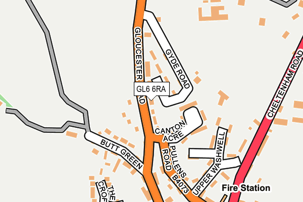 GL6 6RA map - OS OpenMap – Local (Ordnance Survey)