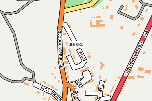 GL6 6RD map - OS OpenMap – Local (Ordnance Survey)