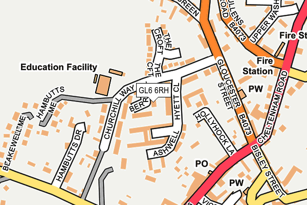GL6 6RH map - OS OpenMap – Local (Ordnance Survey)