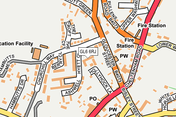 GL6 6RJ map - OS OpenMap – Local (Ordnance Survey)