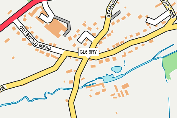 GL6 6RY map - OS OpenMap – Local (Ordnance Survey)