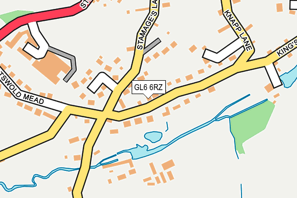 GL6 6RZ map - OS OpenMap – Local (Ordnance Survey)