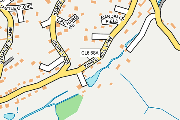 GL6 6SA map - OS OpenMap – Local (Ordnance Survey)