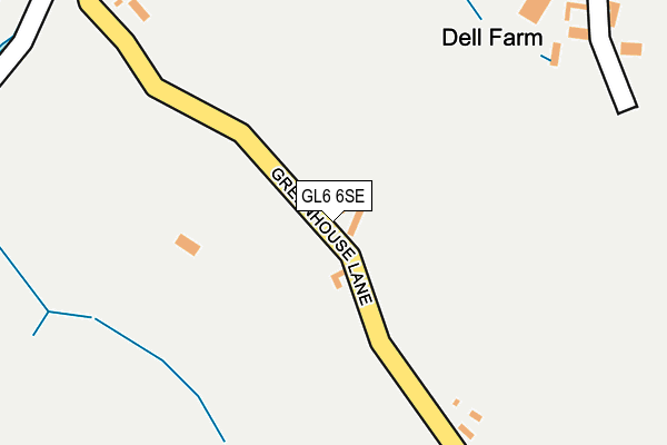 GL6 6SE map - OS OpenMap – Local (Ordnance Survey)
