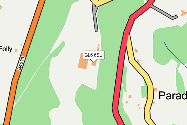 GL6 6SU map - OS OpenMap – Local (Ordnance Survey)