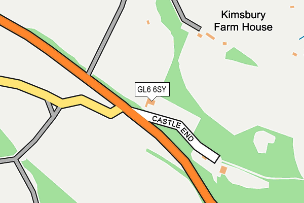 GL6 6SY map - OS OpenMap – Local (Ordnance Survey)