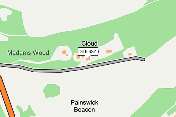 GL6 6SZ map - OS OpenMap – Local (Ordnance Survey)