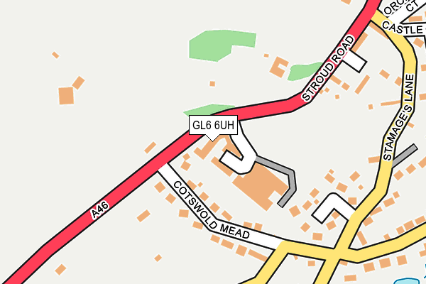 GL6 6UH map - OS OpenMap – Local (Ordnance Survey)