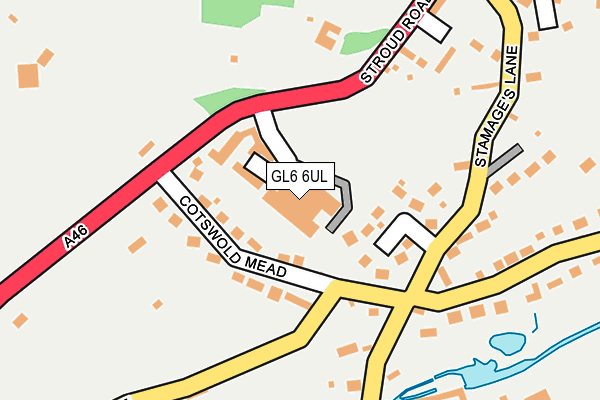 GL6 6UL map - OS OpenMap – Local (Ordnance Survey)