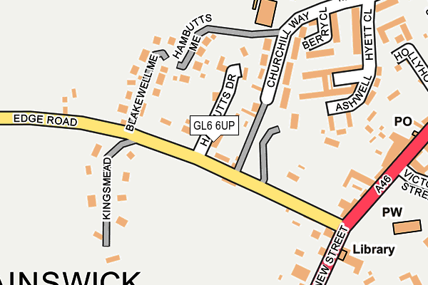 Map of ANTONIA WRIGHT LIMITED at local scale